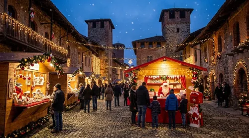 Borgo di natale a Ricetto di candelo e le atmosfere di Ghemme