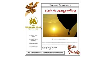 BUONO REGALO VOLO IN MONGOLFIERA DA € 220