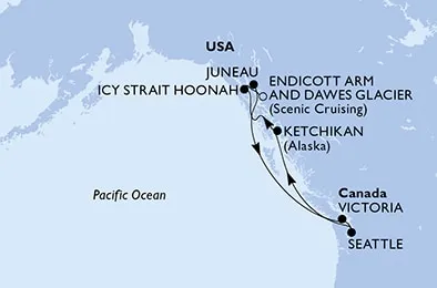 Crociera in Alaska da Seattle: tra ghiacciai, fiordi e natura selvaggia