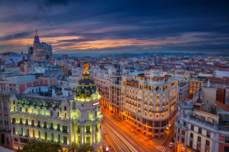 Atmosfere natalizie a Madrid