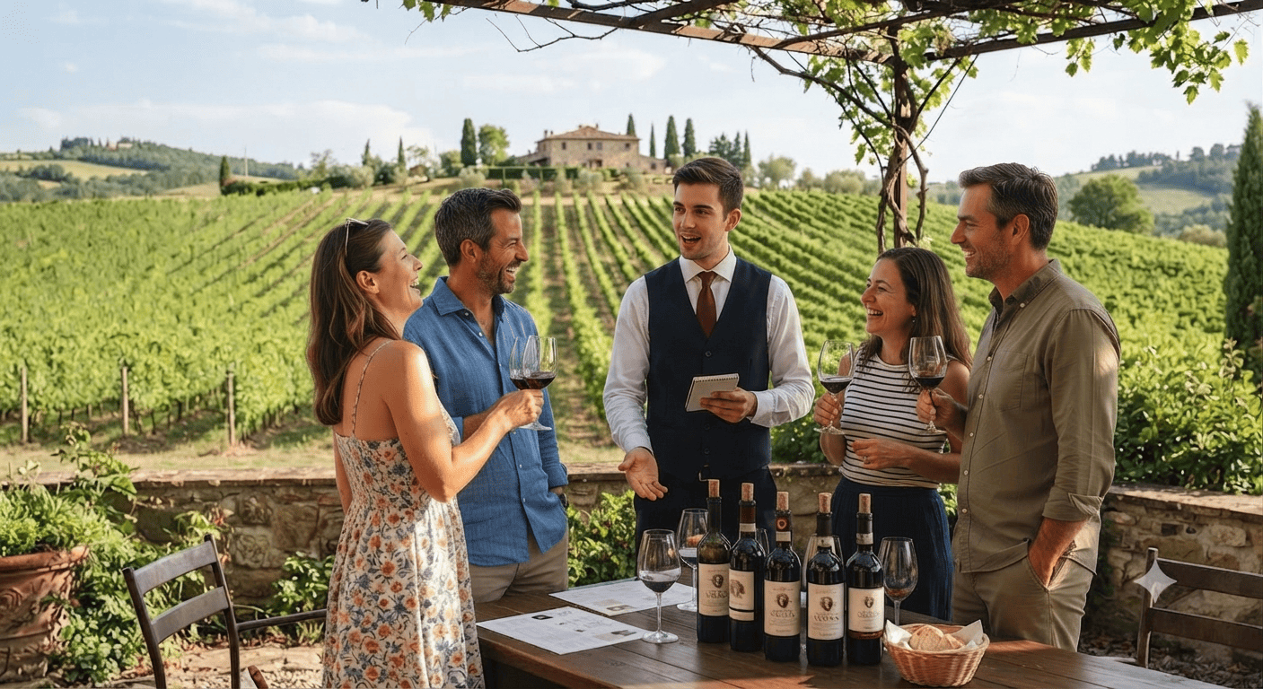 Tuscany wine tasting