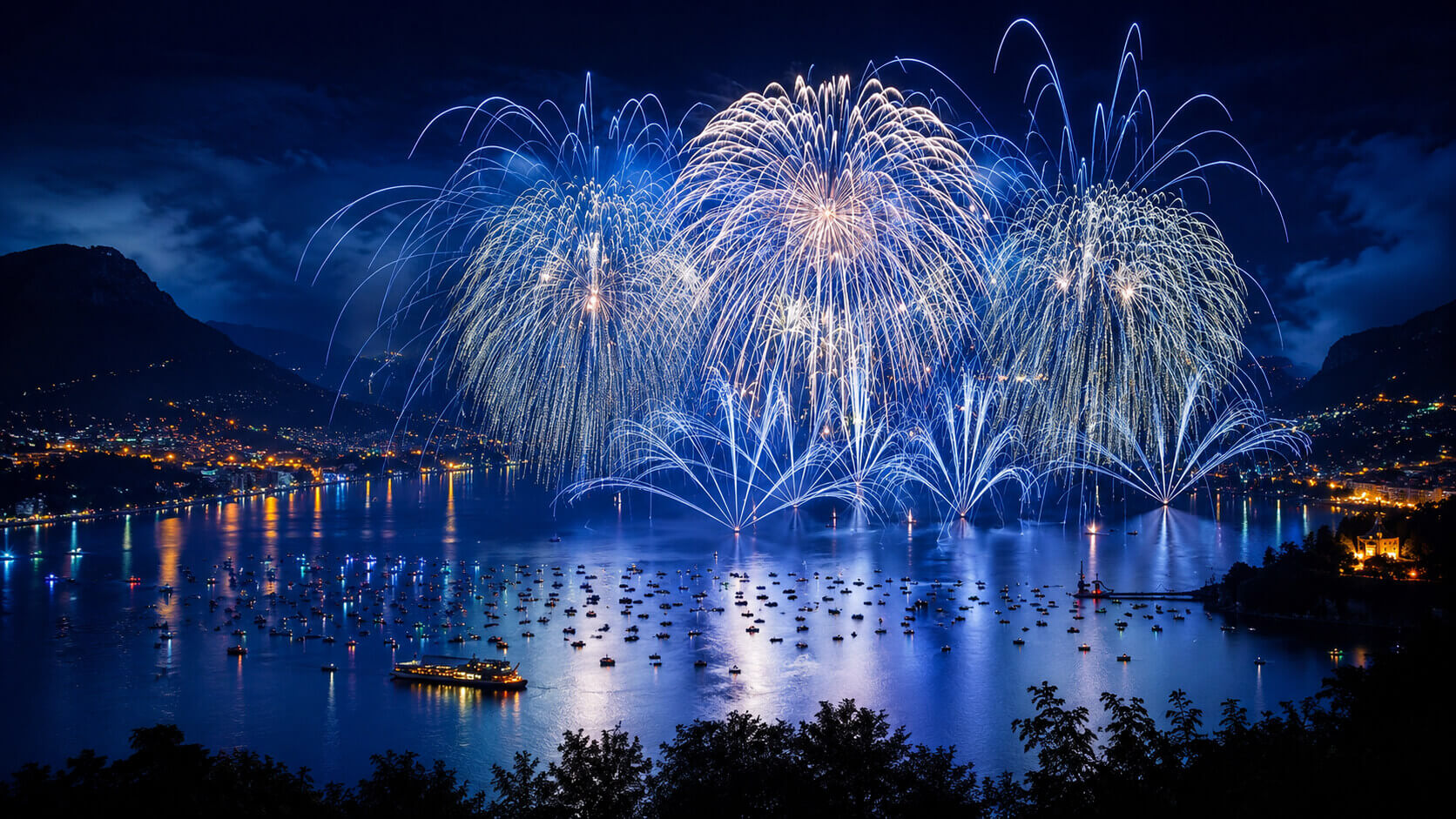 Festa del Lago d’Annecy con il piu’ grande spettacolo pirotecnico d’Europa!