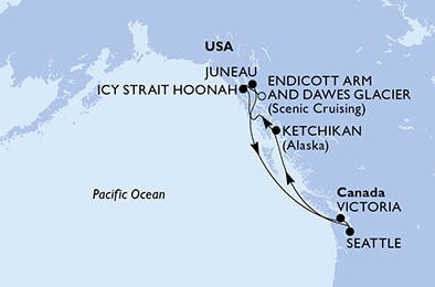 Crociera in Alaska da Seattle: tra ghiacciai, fiordi e natura selvaggia